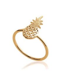 Bague Plaqué Or ananas